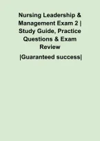 Nursing Leadership & Management Exam 2 &vert; Study Guide&comma; Practice Questions & Exam Review