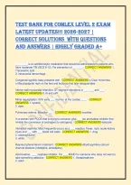 COMLEX Level 2-CE Test Bank 2026-2027 &vert; Q&A Study Guide