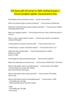 CPL Exam with all Correct & 100&percnt; Verified Answers &vert;Actual Complete Update &vert;Guaranteed to Pass