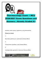 Pharmacology Exam 1 WCU &vert; 2026&sol;2027 &vert; 100&plus; Questions & Answers &vert; Pharmacokinetics&comma; Medication Safety&comma; NSAIDs & Anti-Infectives &vert; West Coast University