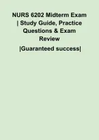 NURS 6202 Midterm Exam &vert; Study Guide&comma; Practice Questions & Exam Review