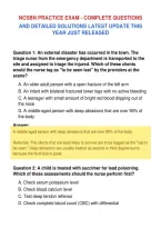 NCSBN PRACTICE EXAM - COMPLETE QUESTIONS&NewLine;AND DETAILED SOLUTIONS LATEST UPDATE THIS&NewLine;YEAR JUST RELEASED