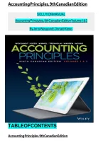 Solution Manual for Accounting Principles Volume 1 & 2 9th Canadian Edition by Jerry J&period; Weygandt &ndash; Chapters 1&ndash;20 Complete Solutions 2026