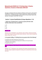 &bull; Massachusetts MASS 2A-1C Hoisting License Exam &vert; Practice Questions&comma; Answers & Rationales&NewLine;