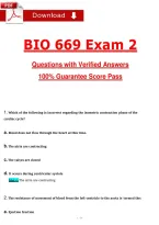 BIO 669 Exam 2 &lpar;Latest 2026&sol;2027&rpar; Actual Questions & Answers with Rationales A&plus; Graded &vert; Updated PDF