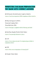 PIPEFITTER STAR EXAM PREPARATION&NewLine;TEST BANK WITH CORRECT ANSWERS