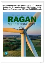 Solution Manual For Microeconomics&comma; 17th Canadian Edition&comma; By Christopher Ragan&comma; All Chapters 1 &ndash; 20 Questions And Answers 100- Verified 2026 Update realine solution &NewLine;&NewLine;
