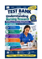 Test Bank for Understanding Nursing Research Building an Evidence-Based Practice 9th Edition Exam Practice Questions&period;pdf&NewLine;&NewLine;