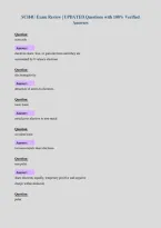 SCH4U Exam Review &vert; UPDATED Questions with 100&percnt; Verified&NewLine;Answers