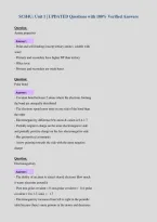 SCH4U&colon; Unit 1 &vert; UPDATED Questions with 100&percnt; Verified Answers&NewLine;