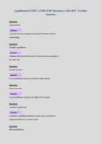 Equilibrium SCH4U &vert; UPDATED Questions with 100&percnt; Verified&NewLine;Answers