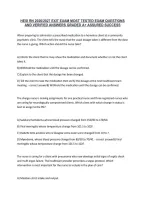 HESI RN 2026&sol;2027 EXIT EXAM MOST TESTED EXAM QUESTIONS &NewLine;AND VERIFIED ANSWERS GRADED A&plus; ASSURED SUCCESS 