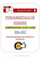 Fundamentals of Nursing &lpar;PDF&rpar; &vert; &lpar;2026&rpar; Nursing Questions &vert; Study Guide