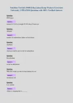 Nutrition Test info D440 Erika&period;Laken&period;Kemp Western Governors&NewLine;University &vert; UPDATED Questions with 100&percnt; Verified Answers