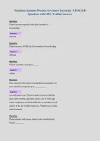 D 236 Nutrition rationales Western Governors University &vert; UPDATED&NewLine;Questions with 100&percnt; Verified Answers