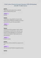 NY01 Version 2 Western Governors University &vert; UPDATED Questions&NewLine;with 100&percnt; Verified Answers