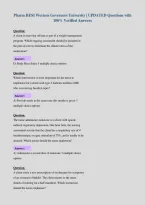 D 236 Pharm HESI Western Governors University &vert; UPDATED Questions with 100&percnt; Verified Answers
