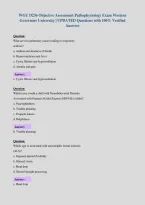 WGU D236 Objective Assessment Pathophysiology Exam Western&NewLine;Governors University &vert; UPDATED Questions with 100&percnt; Verified&NewLine;Answers