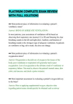 PLATINUM COMPLETE EXAM REVIEW&NewLine;WITH FULL SOLUTIONS