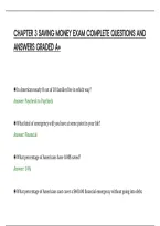 CHAPTER 3 SAVING MONEY EXAM COMPLETE QUESTIONS AND&NewLine;ANSWERS GRADED A&plus;