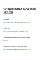 CHAPTER 3 SAVING MONEY EXAM FINAL PAPER QUESTIONS&NewLine;AND SOLUTIONS&NewLine;