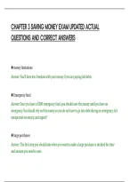 CHAPTER 3 SAVING MONEY EXAM UPDATED ACTUAL&NewLine;QUESTIONS AND CORRECT ANSWERS