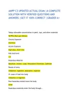 AMPP C3 UPDATED ACTUAL EXAM &vert;A COMPLETE SOLUTION WITH VERIFIED QUESTIONS AND ANSWERS &vert;GET IT 100&percnt; CORRECT &vert;GRADED A&plus;