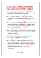 WGU D027 Advanced Pathophysiology &vert; Objective Assessment Practice Questions and Answers &lpar;2026&rpar;