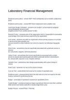 Laboratory Financial Management Questions with Solutions