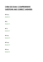 CHEM 120 EXAM 1 COMPREHENSIVE&NewLine;QUESTIONS AND CORRECT ANSWERS&NewLine;