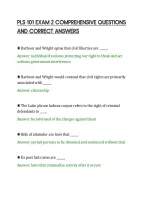 PLS 101 EXAM 2 COMPREHENSIVE QUESTIONS&NewLine;AND CORRECT ANSWERS&NewLine;