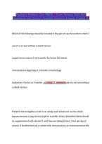 Pediatric Primary Care PNCB 1 Exam Newest 2026&sol;2027 &NewLine;Questions and Correct Detailed Answers Already Graded A&plus; 