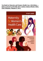 Maternity and Women&rsquo;s Health Care 13th Edition Test Bank &vert; Lowdermilk&comma; Cashion&comma; Alden&comma; Olshansky & Perry &vert; Questions & Answers