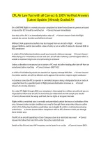 CPL Air Law Test with all Correct & 100&percnt; Verified Answers &vert;Latest Update &vert;Already Graded A&plus;