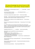 CPL-General Knowledge Test with all Correct & 100&percnt; Verified Answers &vert;Latest Version &vert;Already Graded A&plus;