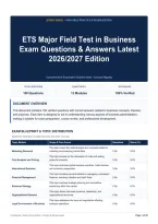 ETS Major Field Test in Business Exam Questions & Answers Latest 2026&sol;2027 Edition