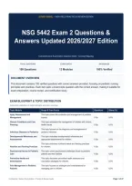 NSG 5442 Exam 2 Questions & Answers Updated 2026&sol;2027 Edition