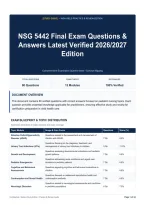 NSG 5442 Final Exam Questions & Answers Latest Verified 2026&sol;2027 Edition