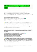 MSN 612 Module 6 Paper &vert; Latest&comma; Fall &NewLine;2026 