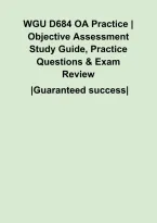 WGU D684 OA Practice &vert; Objective Assessment Study Guide&comma; Practice Questions & Exam Review