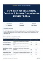 USPS Exam 421 SSA Academy Questions & Answers Comprehensive 2026&sol;2027 Edition