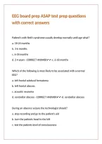 EEG board prep ASAP test prep questions with correct answers
