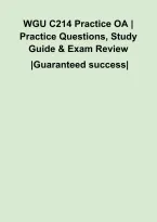 WGU C214 Practice OA &vert; Practice Questions&comma; Study Guide & Exam Review&NewLine;&NewLine;