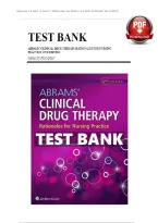 Abrams&rsquo; Clinical Drug Therapy&colon; Rationales for Nursing Practice &lpar;12th Edition&comma; 2025&rpar; &ndash; Frandsen &vert; Complete Test Bank with Questions and Answers &lpar;Chapters 1&ndash;61&rpar;&NewLine;