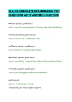 CLA 210 COMPLETE EXAMINATION TEST&NewLine;QUESTIONS WITH VERIFIED SOLUTIONS