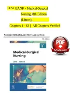 TEST BANK For Medical-Surgical Nursing &lpar;8th Edition&rpar; by Adrianne Dill Linton & Mary Ann Matteson &mdash; All Chapters &lpar;1&ndash;63&rpar; Verified Questions & Answers