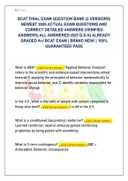 Pass the BCAT Exam First Try&colon; 625 Real Exam Questions and Expert-Graded Behavior Intervention Rationales
