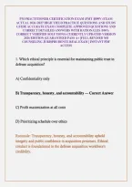 PM PRACTITIONER CERTIFICATION EXAM &lpar;PMT 4890V&rpar; EXAM ACTUAL 2026 &sol;2027 HIGH YIELD PRACTICE QUESTIONS AND STUDY GUIDE ACCURATE EXAM COMPLETE APPROVED QUESTIONS AND CORRECT DETAILED ANSWERS WITH RATIONALES &lpar;100&percnt; CORRECT VERIFIED SOLUTIONS&rpar; CURRENTLY UPDATED 