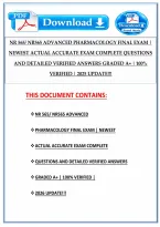 NR 565 Final Exam &ndash; Adv Pharmacology Fundamentals &ndash;&lbrace;2 set&rcub; &lpar;2026&rpar; Actual Questions & Answers &lpar;Chamberlain&rpar; 100&percnt; Guarantee Pass
