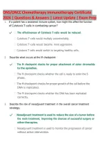 ONS&sol;ONCC Chemotherapy Immunotherapy Certificate 2026 &vert; 144 Questions & Answers &vert; Latest Update &vert; Cell Cycle Checkpoints & Treatment Strategy &vert; Exam Prep